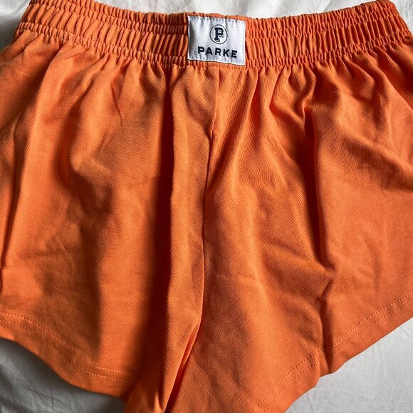 PARKE orange cotton  boxers - Picture 1 of 3